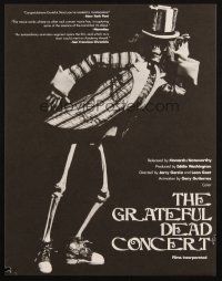 1m114 GRATEFUL DEAD MOVIE trade ad '77 Jerry Garcia in concert, wonderful skeleton image!