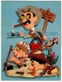 1m111 GO WEST trade ad '40 Kapralik artwork of wacky Groucho, Chico & Harpo Marx!