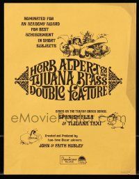 1m118 HERB ALPERT & THE TIJUANA BRASS DOUBLE FEATURE/WINNING STRAIN trade ad '60s cool cartoon!