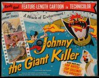 1m124 JOHNNY THE GIANT KILLER trade ad '53 full-length cartoon feature, great full-color images!