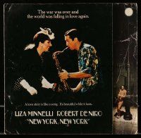1m144 NEW YORK NEW YORK trade ad '77 Robert De Niro plays sax while Liza Minnelli sings!