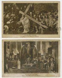 1m221 KING OF KINGS set of 3 German Ross postcards '27 H.B. Warner carrying cross & more!