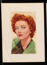 1m264 SWISS MGM FILM STAR CARDS set of 9 5x7 Swiss color prints '40s Gable, Loy, Lana Turner, Kerr