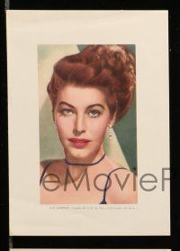 1m236 FRENCH MGM FILM STAR CARDS set of 16 5x7 French color prints '40s Wayne, Gardner, Liz, Sinatra