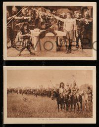 1m222 ATTILA THE SCOURGE OF GOD set of 8 Italian 4x6 postcards '18 great scenes from early epic!