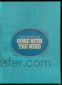 1m813 GONE WITH THE WIND souvenir program book R67 the story behind the most classic movie!