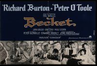 1m025 BECKET French promo brochure '64 Richard Burton in the title role, Peter O'Toole as his king