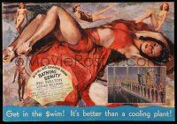 1m084 BATHING BEAUTY trade ad '44 wonderful art of sexy Esther Williams in swimsuit!