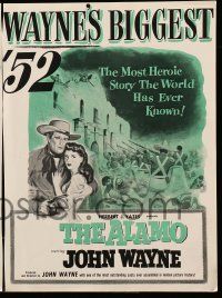 1m123 JOHN WAYNE trade ad '52 ad for intended but never made Alamo Republic movie + Quiet Man ad!