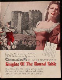 1m127 KNIGHTS OF THE ROUND TABLE trade ad '54 Robert Taylor as Lancelot, Ava Gardner as Guinevere!