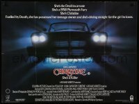 1p220 CHRISTINE British quad '84 written by Stephen King, John Carpenter directed, creepy car image!