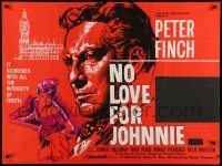 1p242 NO LOVE FOR JOHNNIE British quad '61 directed by Ralph Thomas, Peter Finch, Mary Peach!