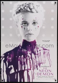 1p109 NEON DEMON teaser Canadian 1sh '16 Elle Fanning covered in paint, Nicolas Winding Refn!