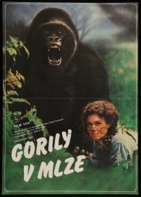 1p167 GORILLAS IN THE MIST Czech 11x16 '90 image of Sigourney Weaver as Dian Fossey!