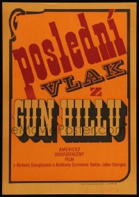 1p178 LAST TRAIN FROM GUN HILL Czech 12x16 '74 John Sturges directed, Miroslav Disman art!