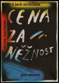 1p201 TERMS OF ENDEARMENT Czech 11x16 '87 MacLaine, Winger & Nicholson, different art by Ziegler!