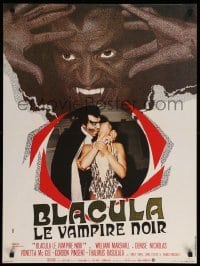 1p833 BLACULA French 23x31 '72 black vampire William Marshall is deadlier than Dracula!