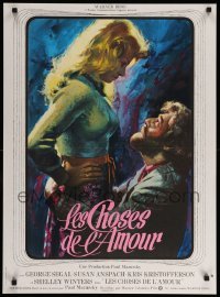 1p835 BLUME IN LOVE French 23x31 '73 different art of Susan Anspach & Kris Kristofferson!