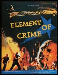 1p857 ELEMENT OF CRIME French 23x31 '87 Lars von Trier's Forbrydelsens Element, Danish!