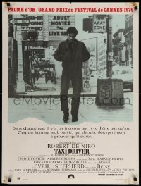 1p933 TAXI DRIVER French 24x32 '76 Robert De Niro walking at Times Square, Martin Scorsese!