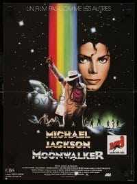 1p986 MOONWALKER French 15x21 '88 great sci-fi art of pop music legend Michael Jackson!