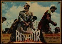 1p562 BEN-HUR Italian 19x27 pbusta '60 William Wyler classic religious epic, Heston!