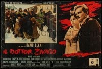 1p637 DOCTOR ZHIVAGO set of 4 Italian 18x27 pbustas '66 Omar Sharif, Julie Christie, David Lean!
