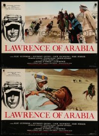 1p653 LAWRENCE OF ARABIA set of 8 Italian 18x26 pbustas '63 David Lean, Peter O'Toole & cast!