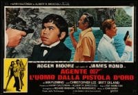 1p654 MAN WITH THE GOLDEN GUN set of 8 Italian 18x26 pbustas '74 Moore as Bond, Lee, Adams, Ekland!