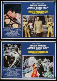 1p662 MOONRAKER set of 10 Italian 18x26 pbustas '79 great images of Roger Moore as James Bond!