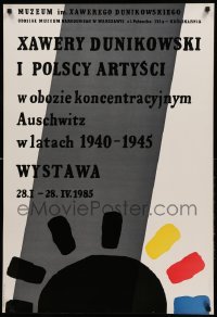1p309 XAWERY DUNIKOWSKI I POLSCY ARTYSCI exhibition Polish 26x38 '85 artwork by Jan Mlodozeniec!