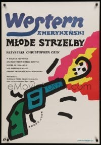 1p310 YOUNG GUNS Polish 26x38 '89 Emilio Estevez, Charlie Sheen, Sutherland, Mlodozeniec art
