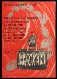 1p064 PICKPOCKETS Slovak 12x17 '67 Ctibor Filcik, strange artwork of hands!