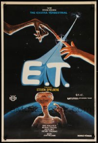 1p388 E.T. THE EXTRA TERRESTRIAL Turkish '84 Steven Spielberg classic, different Alvin & Muz art!