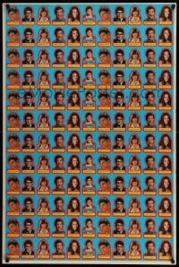1r005 SUPERMAN uncut sticker sheet '78 cool images of all many lead characters!