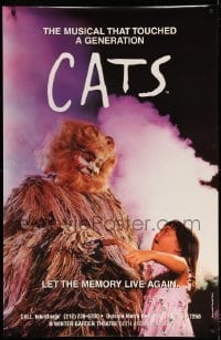 1r007 CATS 30x46 stage poster '90s Andrew Lloyd Webber's classic Broadway musical!