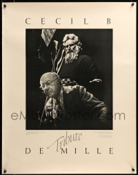 1r066 CECIL B. DEMILLE TRIBUTE #22/500 22x28 art print '81 director + Charlton Heston as Moses!