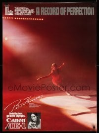 1r052 PEGGY FLEMING 24x33 advertising poster '80 great image of the champion figure skater, Canon!