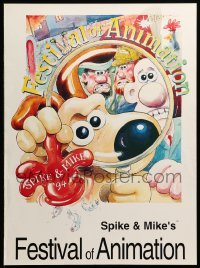 1r039 SPIKE & MIKE'S FESTIVAL OF ANIMATION 18x24 film festival poster '94 Wallace and Gromit