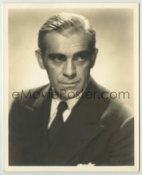 1s164 BORIS KARLOFF deluxe 8x10 still '30s great portrait of the horror movie legend by Freulich!