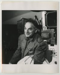 1s241 CLIFFORD ODETS 8.25x10 still '60s great close up of the writer by movie camera on set!