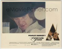 1s015 CLOCKWORK ORANGE 8x10 mini LC #7 '72 best c/u of Malcolm McDowell w/ milk, Stanley Kubrick!