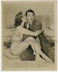 1s268 DESIGNING WOMAN 8x10.25 still '57 best posed portrait of Gregory Peck & sexy Lauren Bacall!