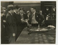 1s283 DOORWAY TO HELL candid 7.25x9.5 still '30 Cagney in background, Ayres filmed by roulette table