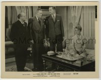 1s319 FLY 8x10.25 still '58 Vincent Price stares at Herbert Marshall staring at Patricia Owens!