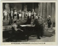 1s370 GO INTO YOUR DANCE 8x10.25 still '35 Al Jolson leaning on piano during dance rehearsal!