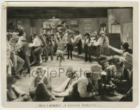 1s427 HELL'S HEROES 8x10.25 still '29 Charles Bickford & cowboys watch Maria Alba dancing!