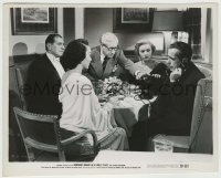 1s460 IN A LONELY PLACE 8.25x10 still '50 Humphrey Bogart & Gloria Grahame at tense dinner party!