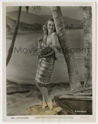 1s503 JOAN BLONDELL 8x10.25 still '30s full-length tropical portrait wearing sexy sarong!