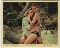 1s026 LITTLE HUT color 8x10 still #12 '57 best c/u of sexy tropical Ava Gardner & Stewart Granger!
